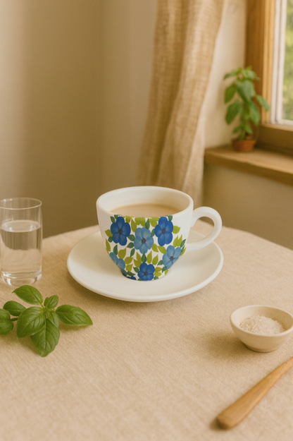 Tasse à expresso + coupelle